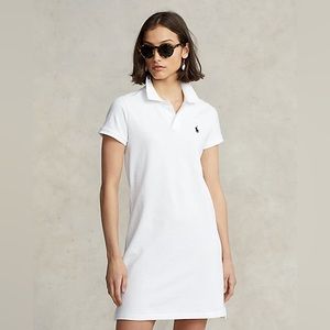 White Ralph Lauren Polo mesh mini dress